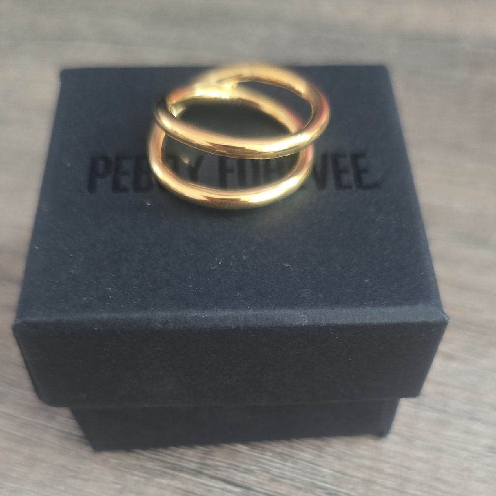 Gold Double Band Ring